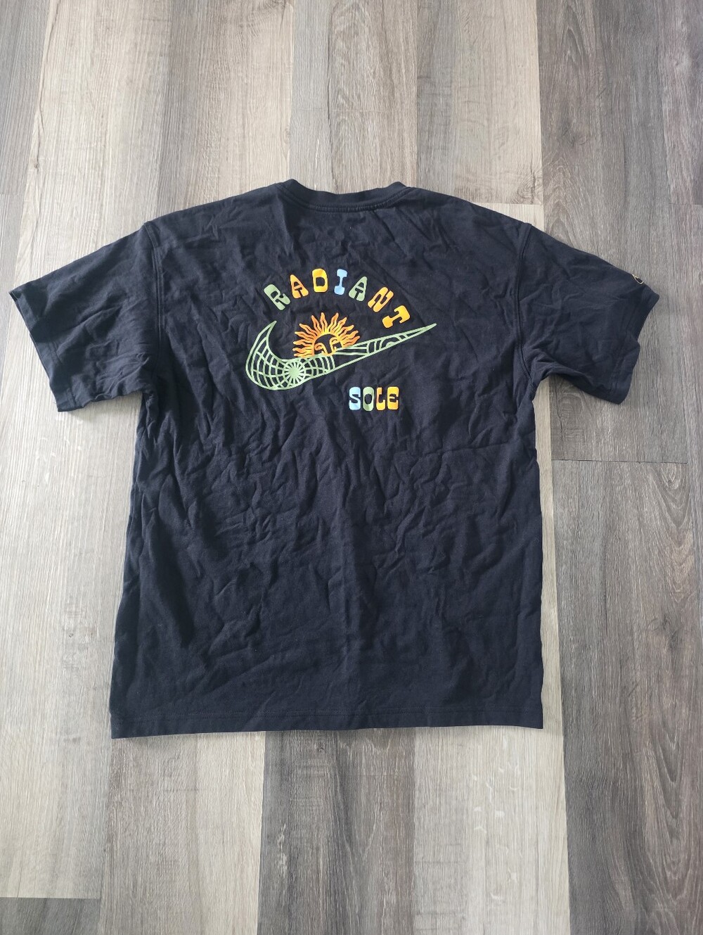 Nike Black Tee Men's Cotton T-Shirts Size M